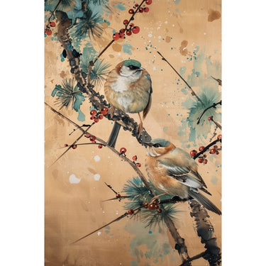 Japanese Birds Canvas